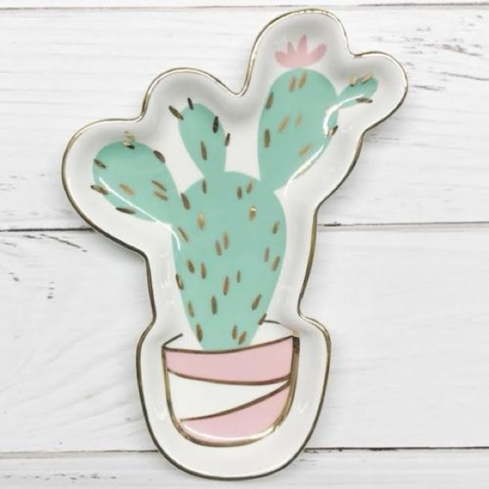 NEW Slant Collections Ceramic Shaped Trinket Tray